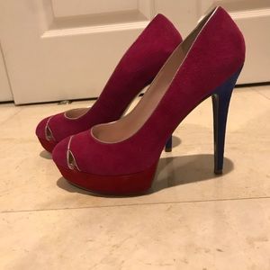 AUDREY BROOKE HOT PINK PUMPS